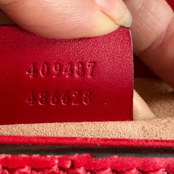 Gucci Padlock chain two way guccissima red leather bag - Picture 7 of 15